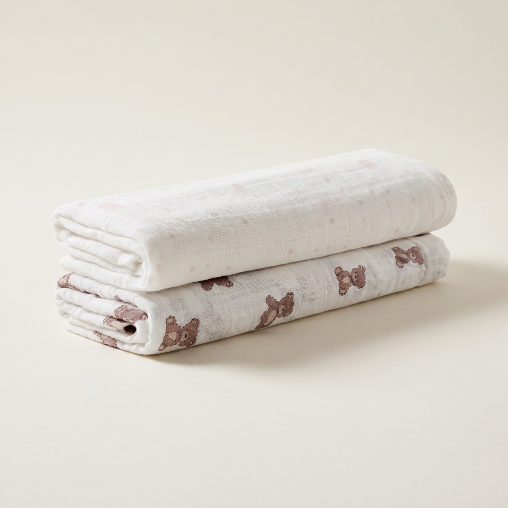 2 Pack Muslin Swaddles