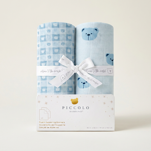 2 Pack Muslin Swaddles