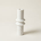 Aruna Marble Candlestick, Tall