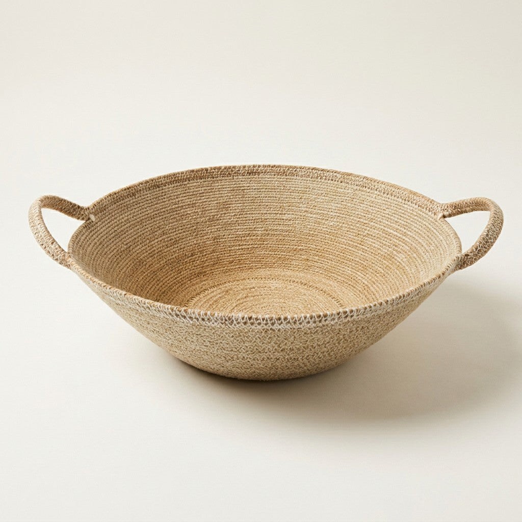 Hydra Woven Seagrass Oversize Bowl with Handles
