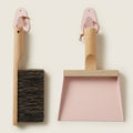 Andree Jardin "Mr & Mrs Clynk" Hand Brush, Dustpan and Wall Hooks, Light Pink