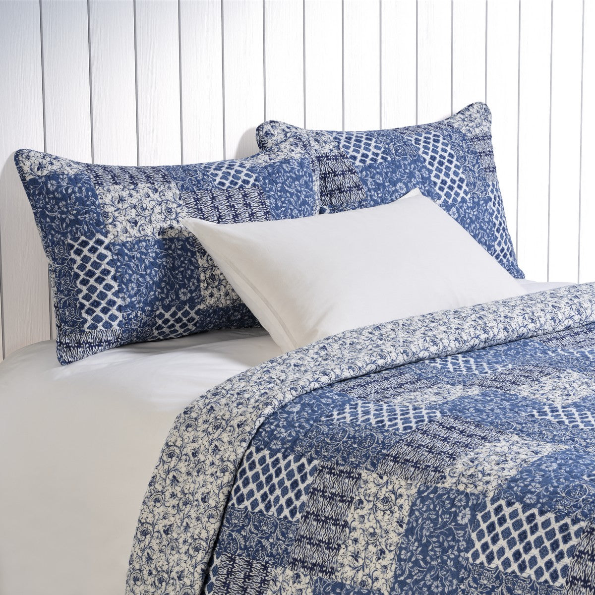 Ensemble de courtepointe en patchwork Donalda