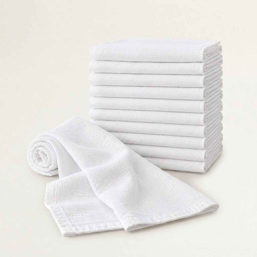 100% Cotton Flour Sacks, Set of 12