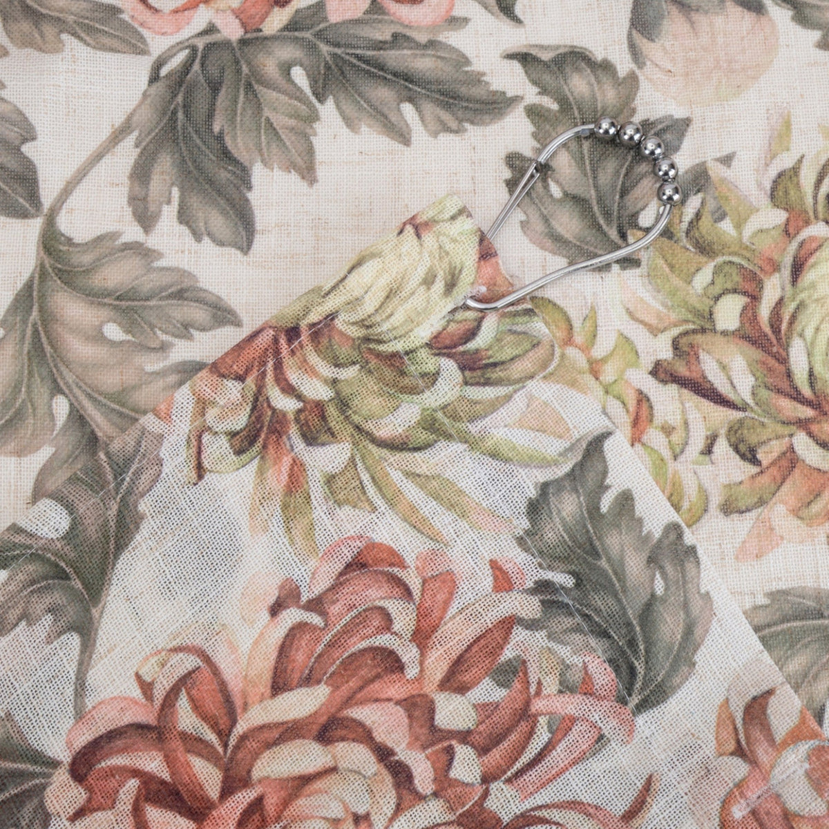 Fall Peony Shower Curtain