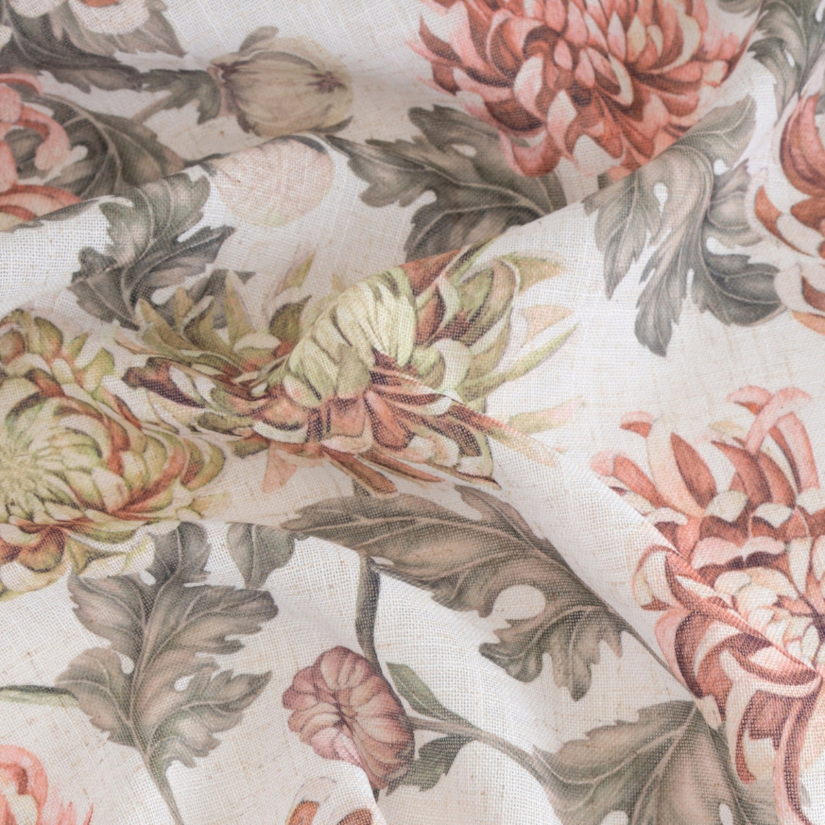 Fall Peony Shower Curtain