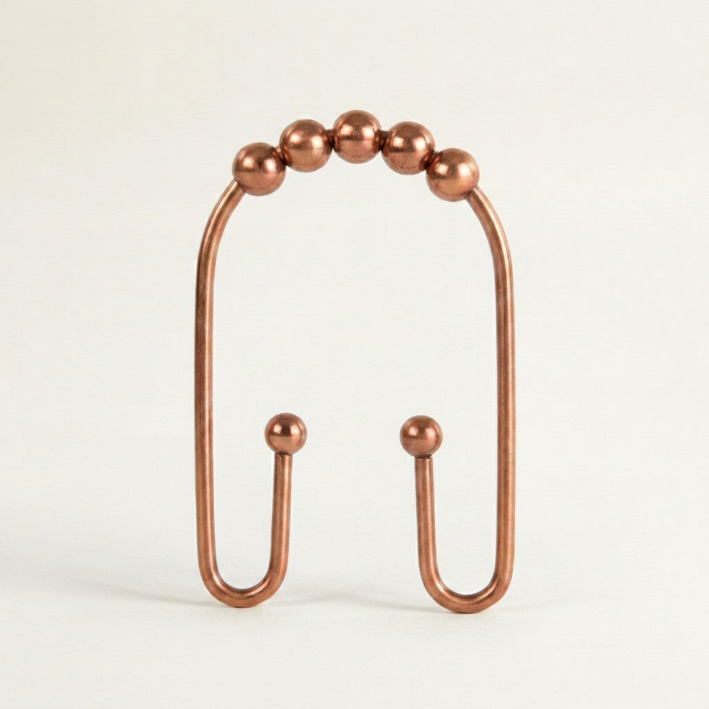 Clyde Double Shower Curtain Hooks, 12-Piece