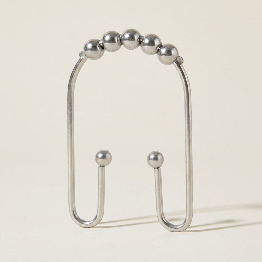 Clyde Double Shower Curtain Hooks, 12-Piece