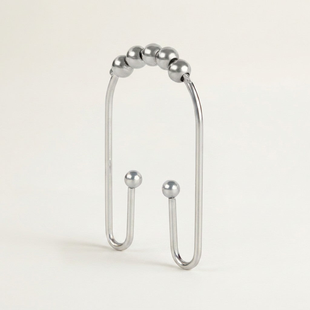 Clyde Double Shower Curtain Hooks, 12-Piece