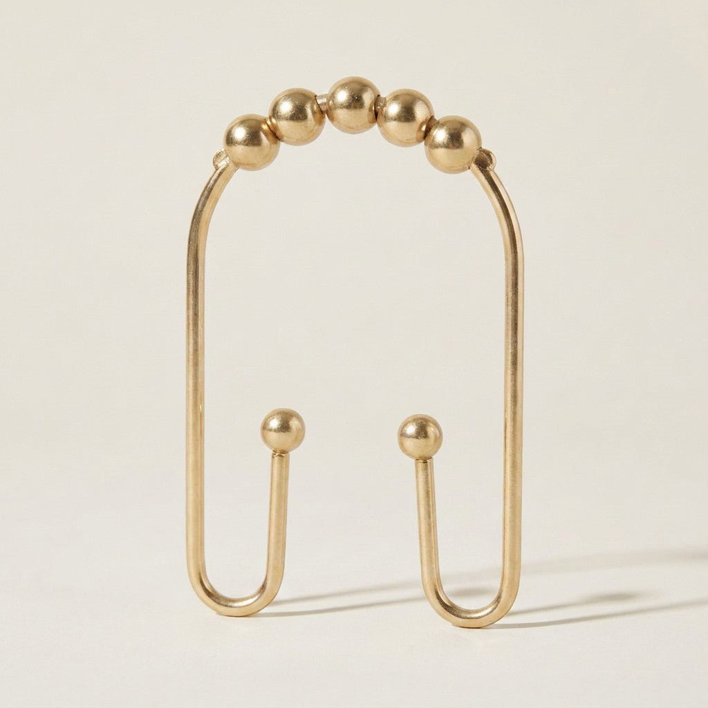 Clyde Double Shower Curtain Hooks, 12-Piece