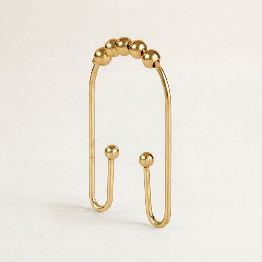 Clyde Double Shower Curtain Hooks, 12-Piece