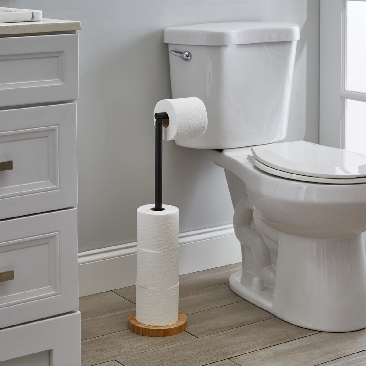 Lira Free Standing Toilet Paper Holder