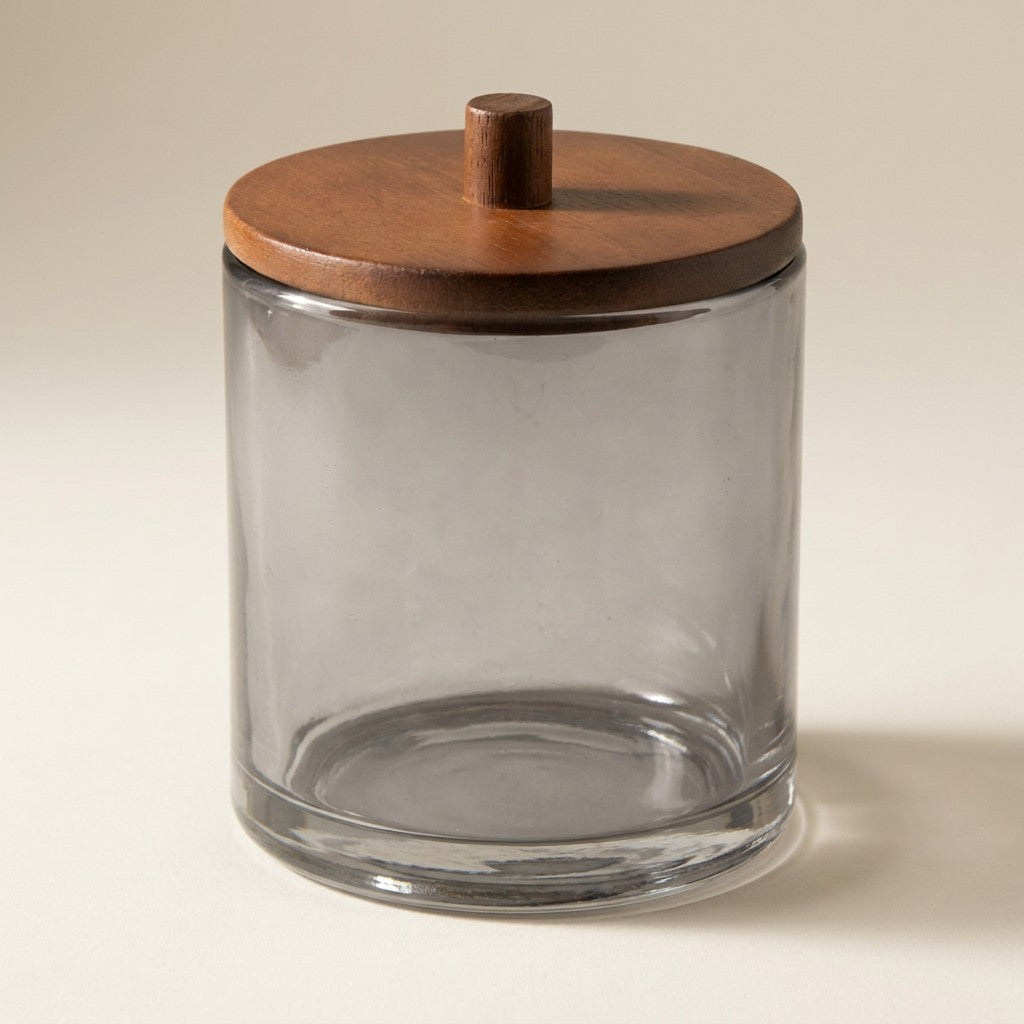 Vaso Jar with Lid, Grey