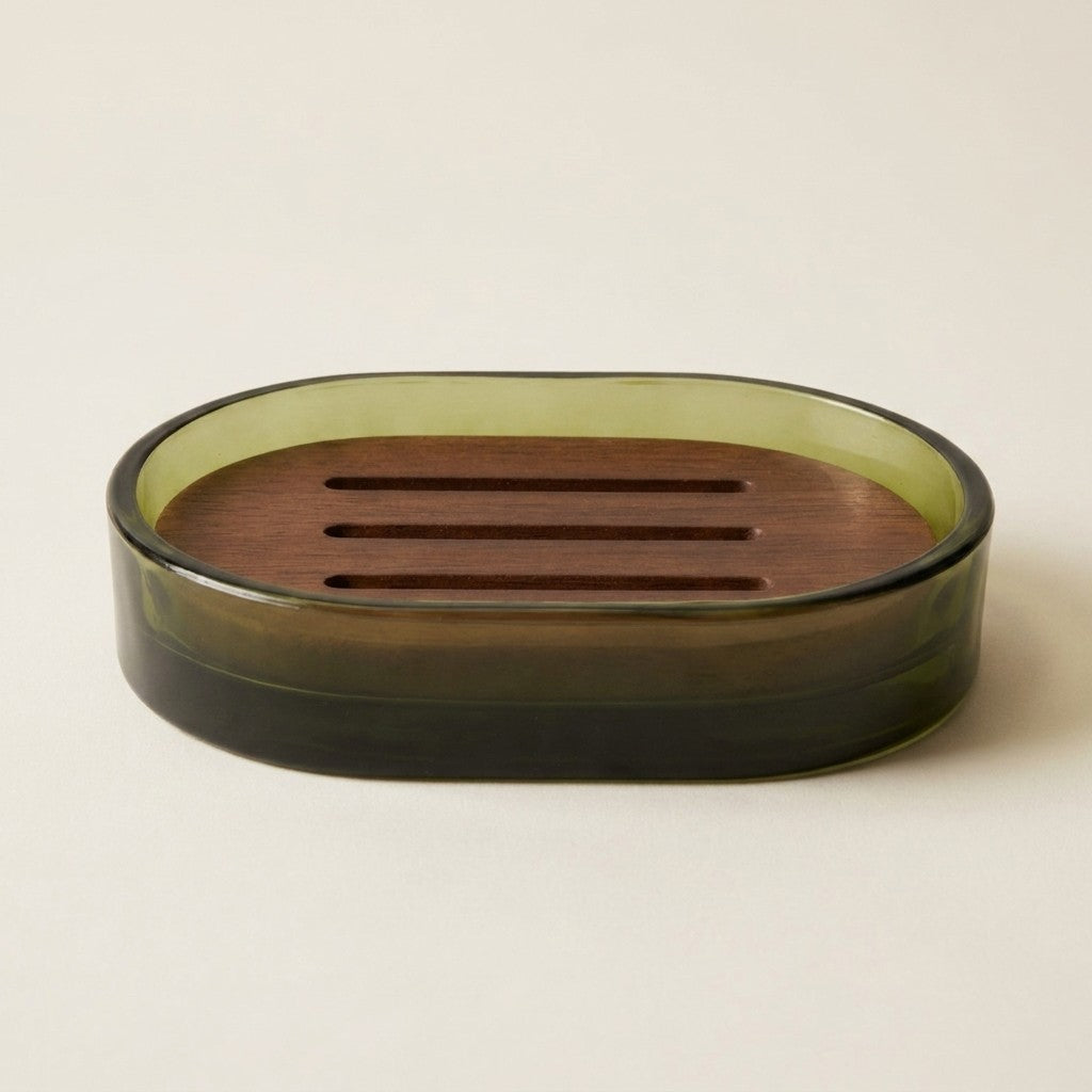 Vaso Soap Dish, Green