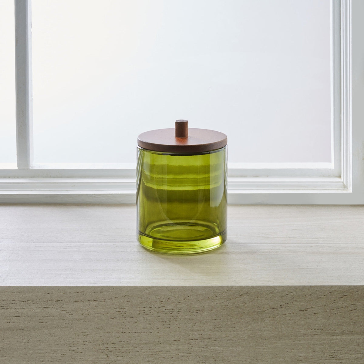 Vaso Jar with Lid, Green