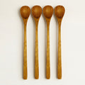 Teak Long Spoons, Set of 4