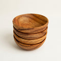 Teak Round Bowls, Set of 4