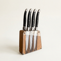 Laguiole 6 Piece Steak Knife Set, in Acrylic Block