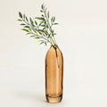 Medium Barrel Vase, Dark Amber