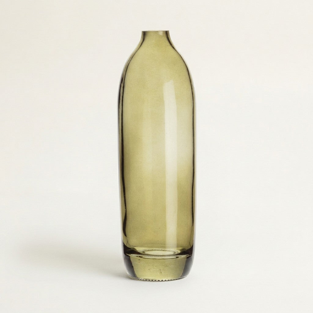 Medium Barrel Bud Vase, Moss Green