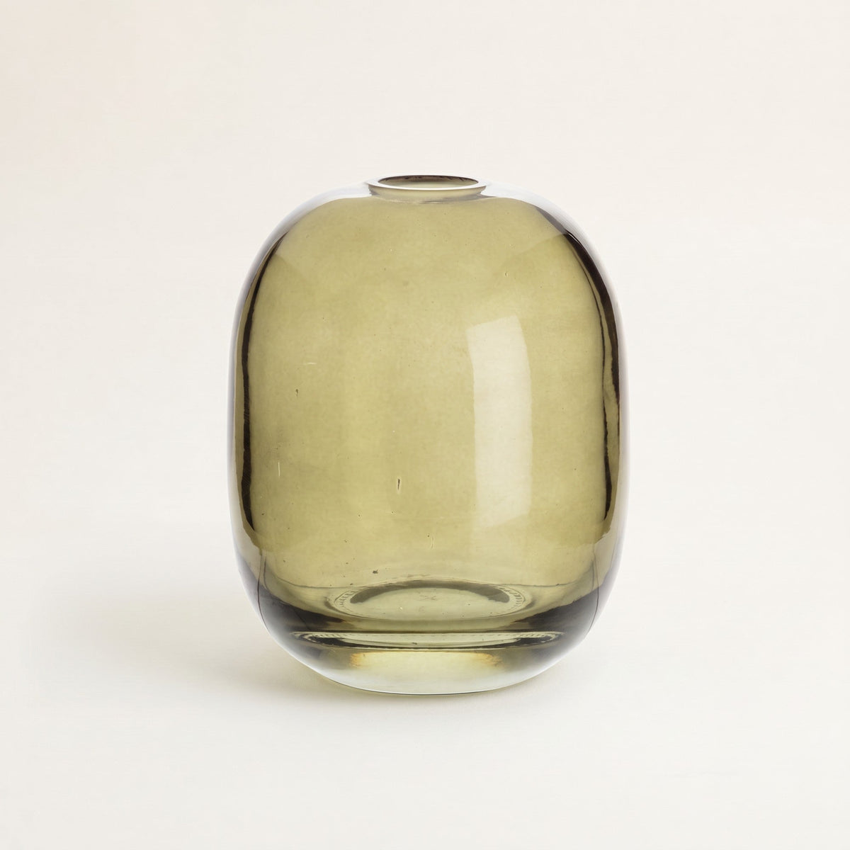 Medium Barrel Bud Vase, Moss Green