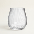 Large Narrow Optic Wide Bottom Vase
