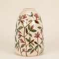 Large Pink Floral Tall Vase