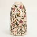 Large Pink Floral Tall Vase