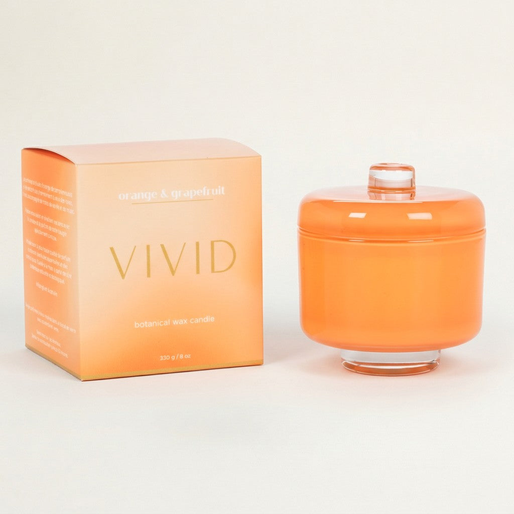 Fresh Pomegranate Candle in Pedestal Jar