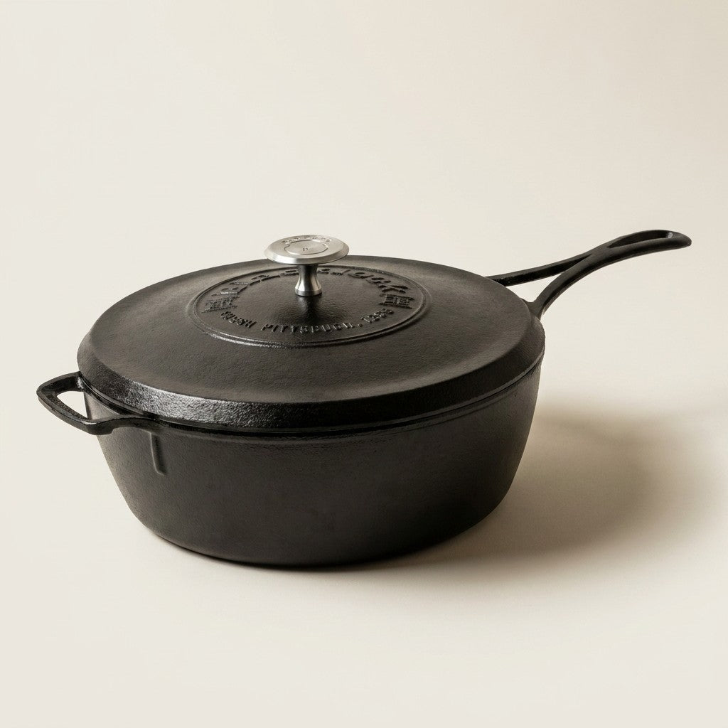 Lodge Blacklock 4 Quart Deep Skillet with Lid