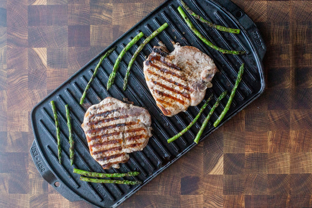Lodge Double Burner Reversible Grill and Griddle