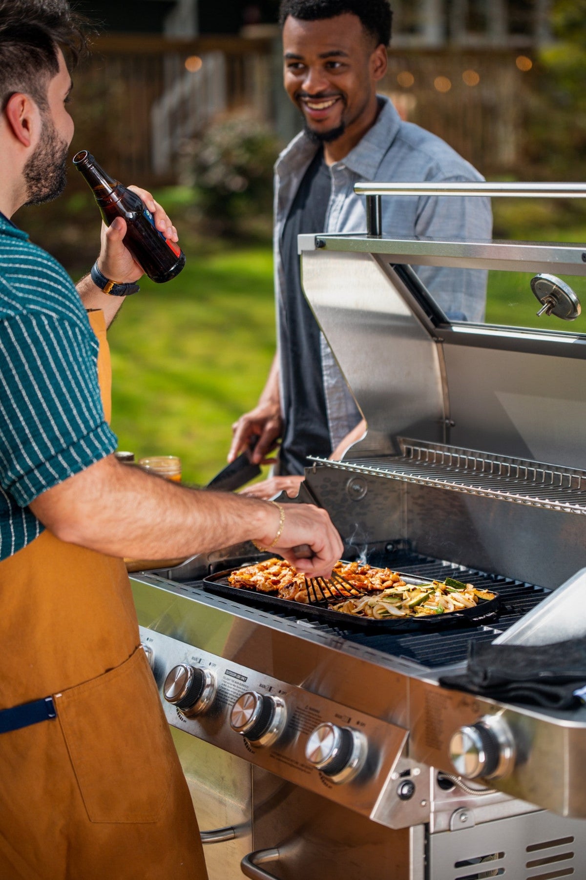 Lodge Double Burner Reversible Grill and Griddle