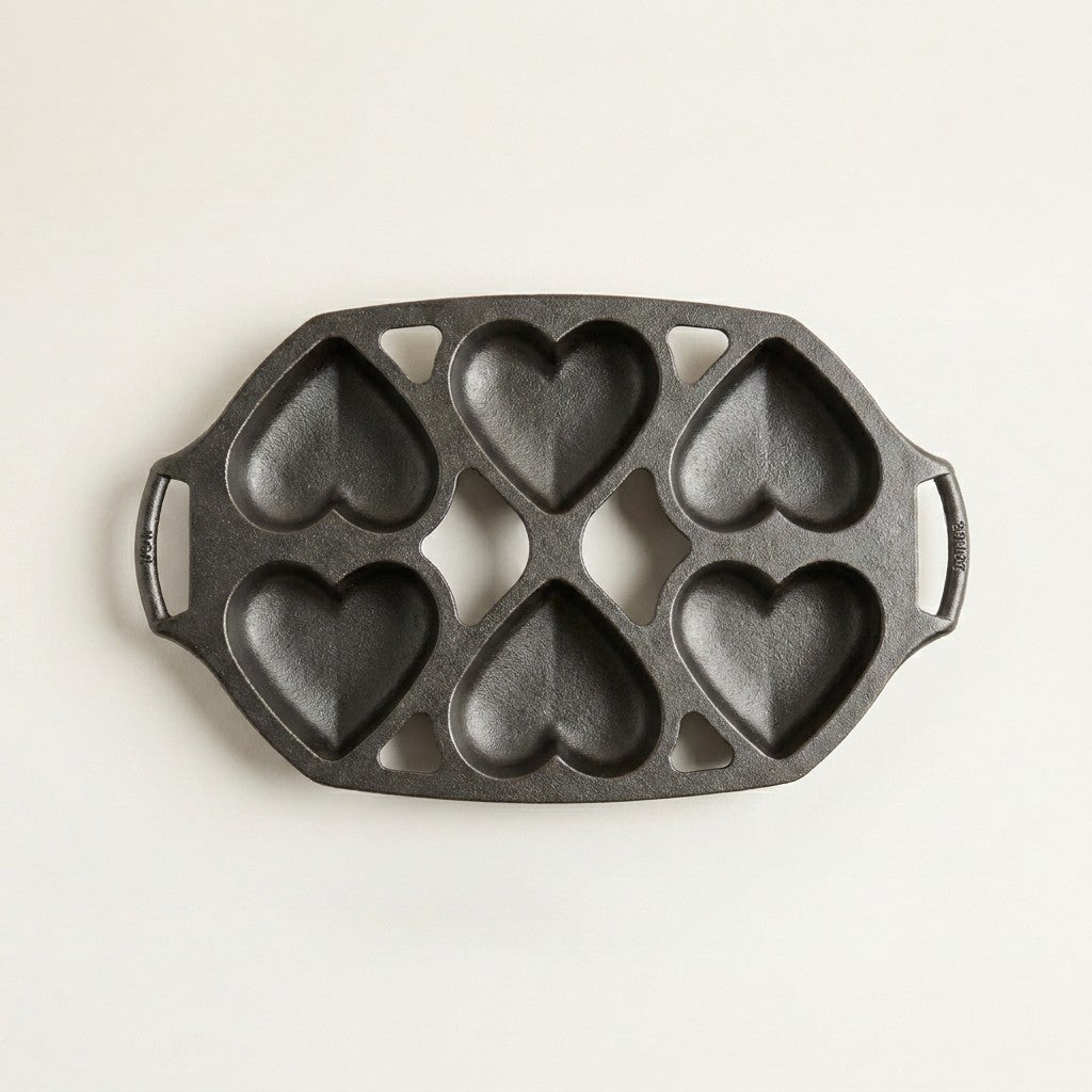 Lodge Heart Mini Cake Pan