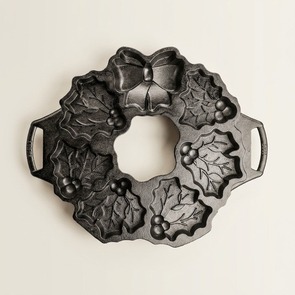 Lodge Bakeware Holiday Wreath Pan