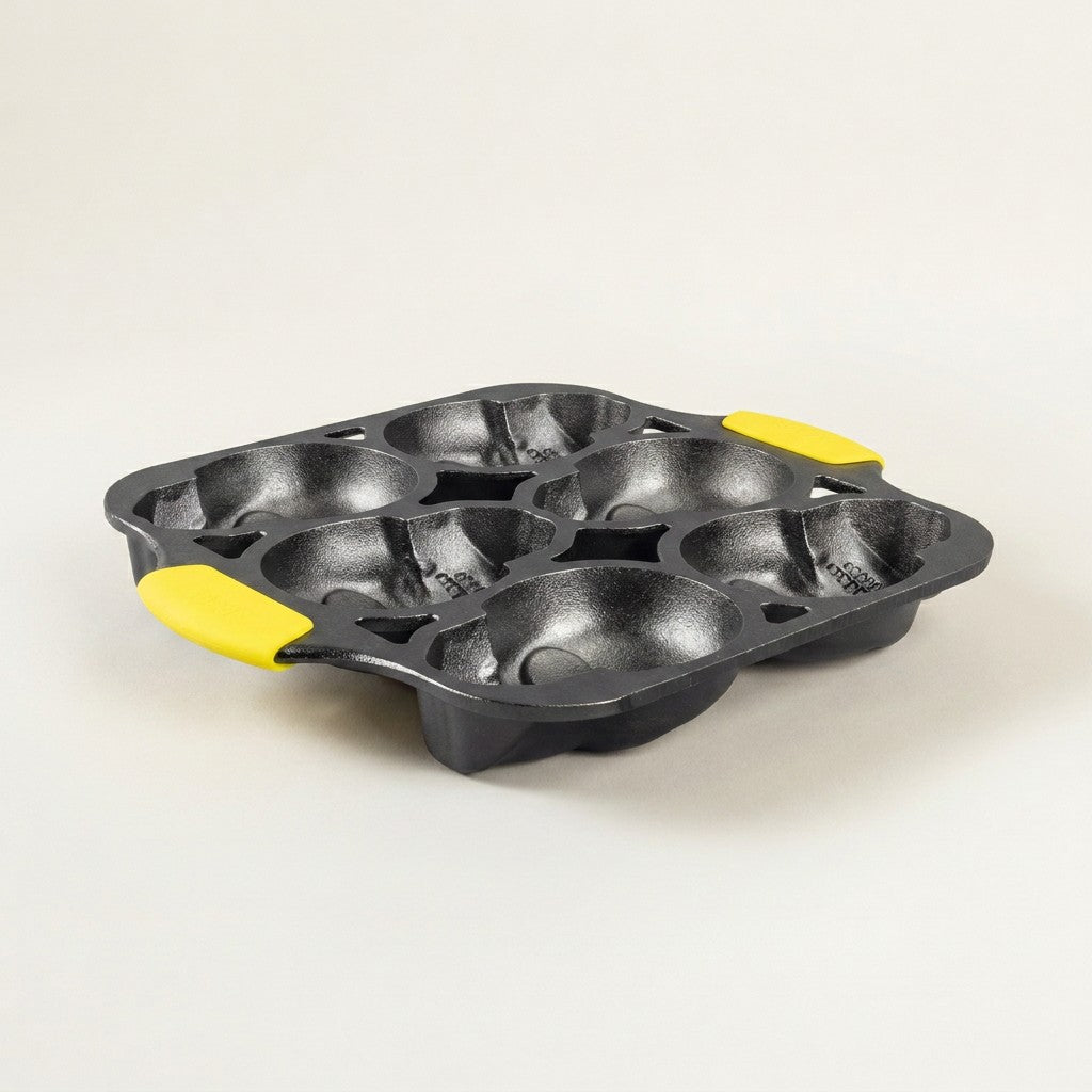 Lodge Mini Skull Cake Pan with Silicone Grips