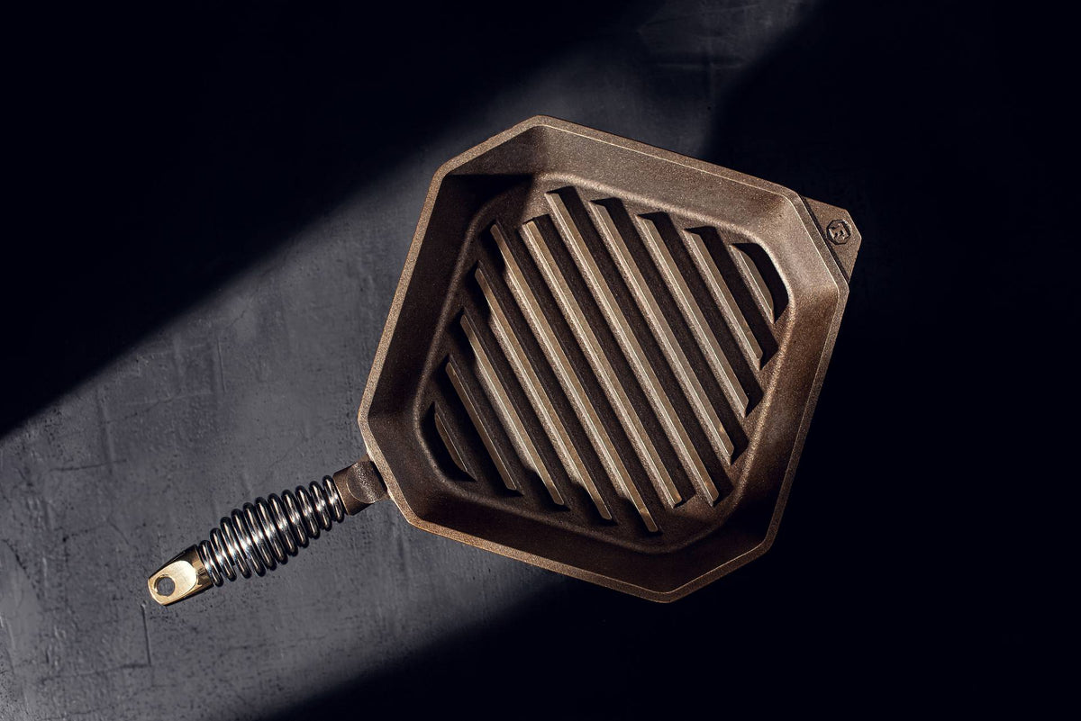 Finex 10 Inch Cast Iron Grill Pan