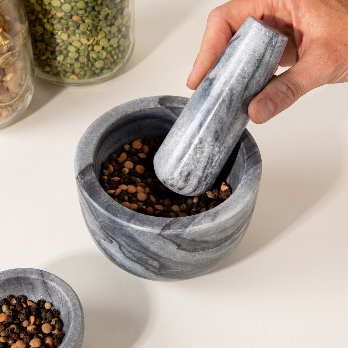 Marble Mortar & Pestle