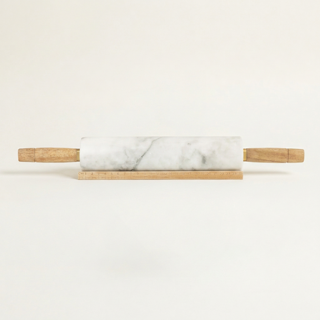 Kitchen Pantry Marble Rolling Pin & Stand