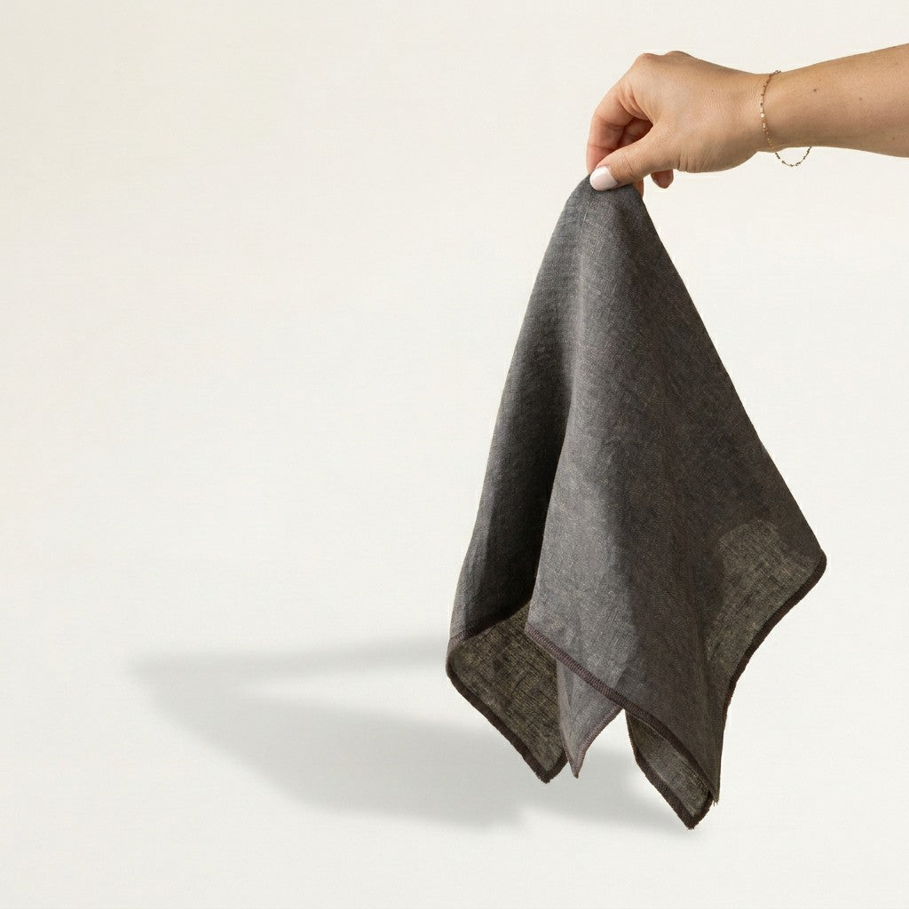 Stonewashed Linen Napkins Set of 4