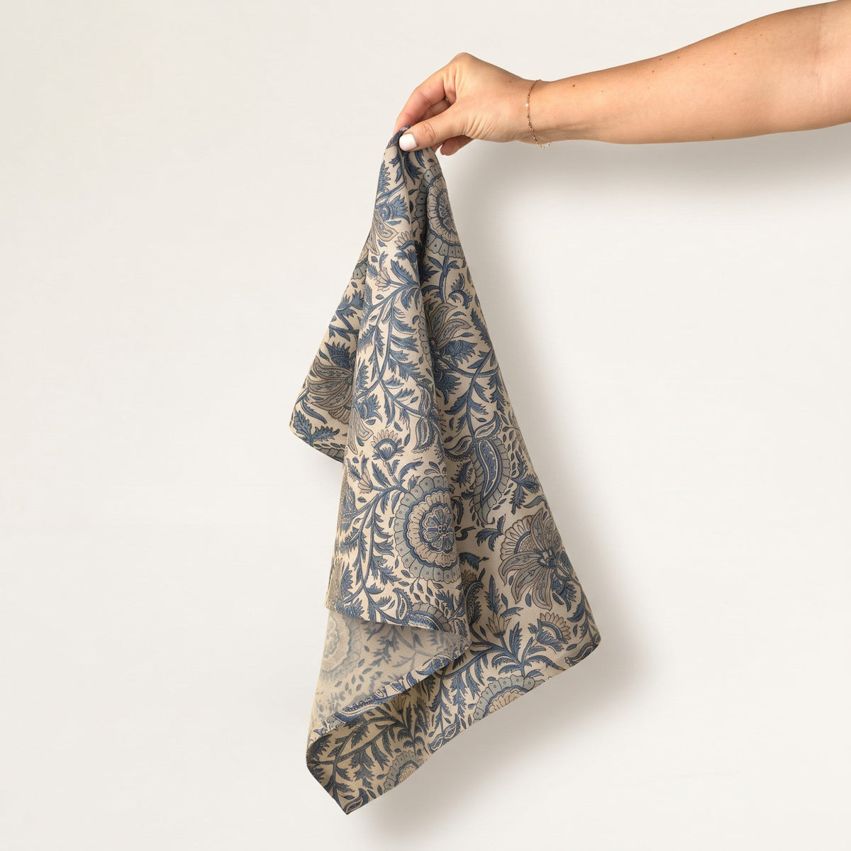 Capri Block Print Tea Towels Set of 2