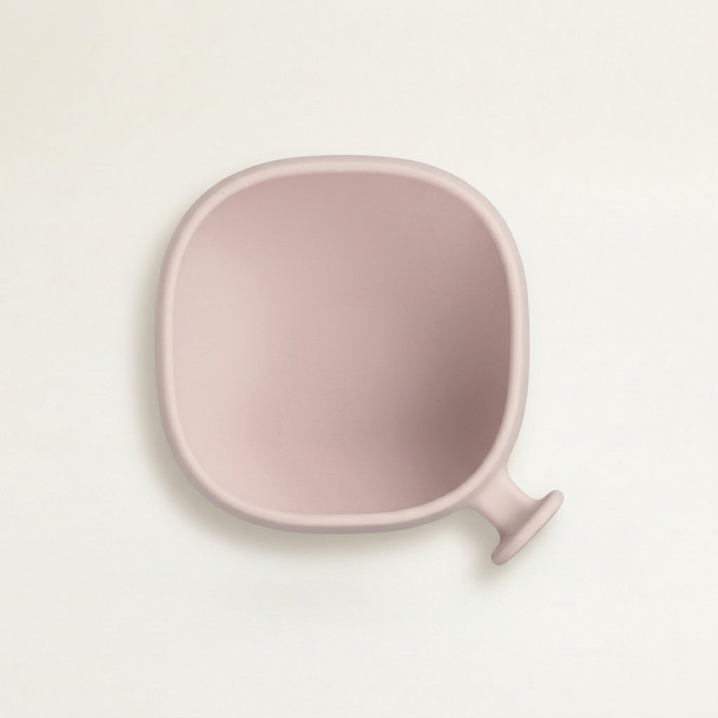 b.box Silicone Plate + Lid in Blush