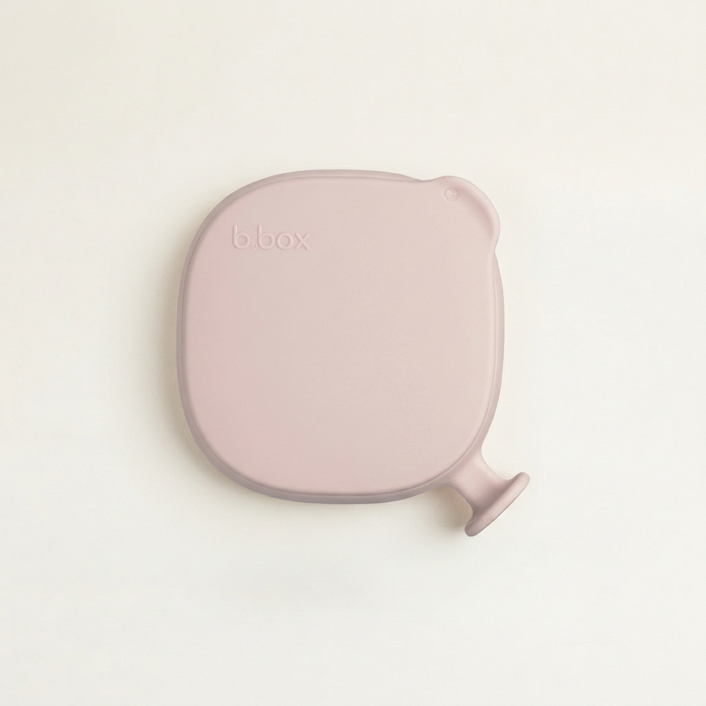 b.box Silicone Plate + Lid in Blush