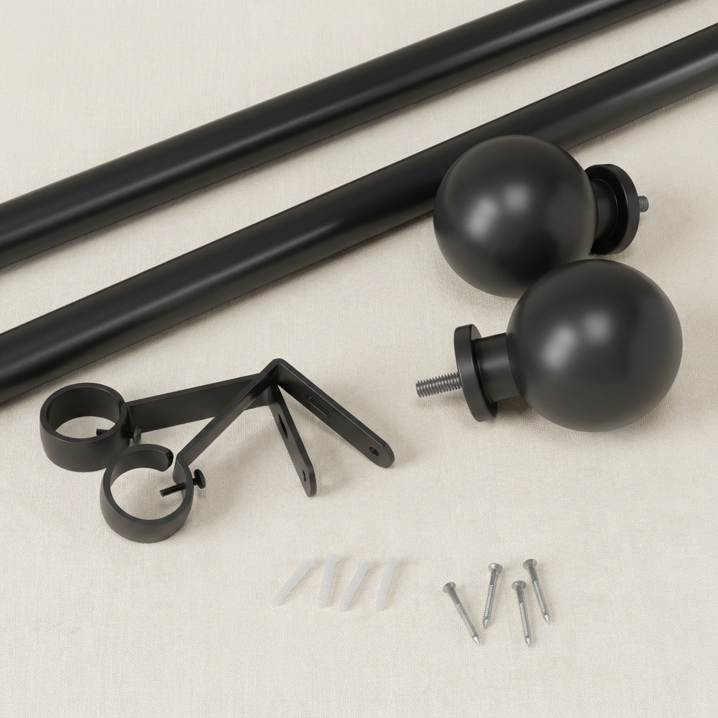 Bolas Curtain Rod, 1" Diameter
