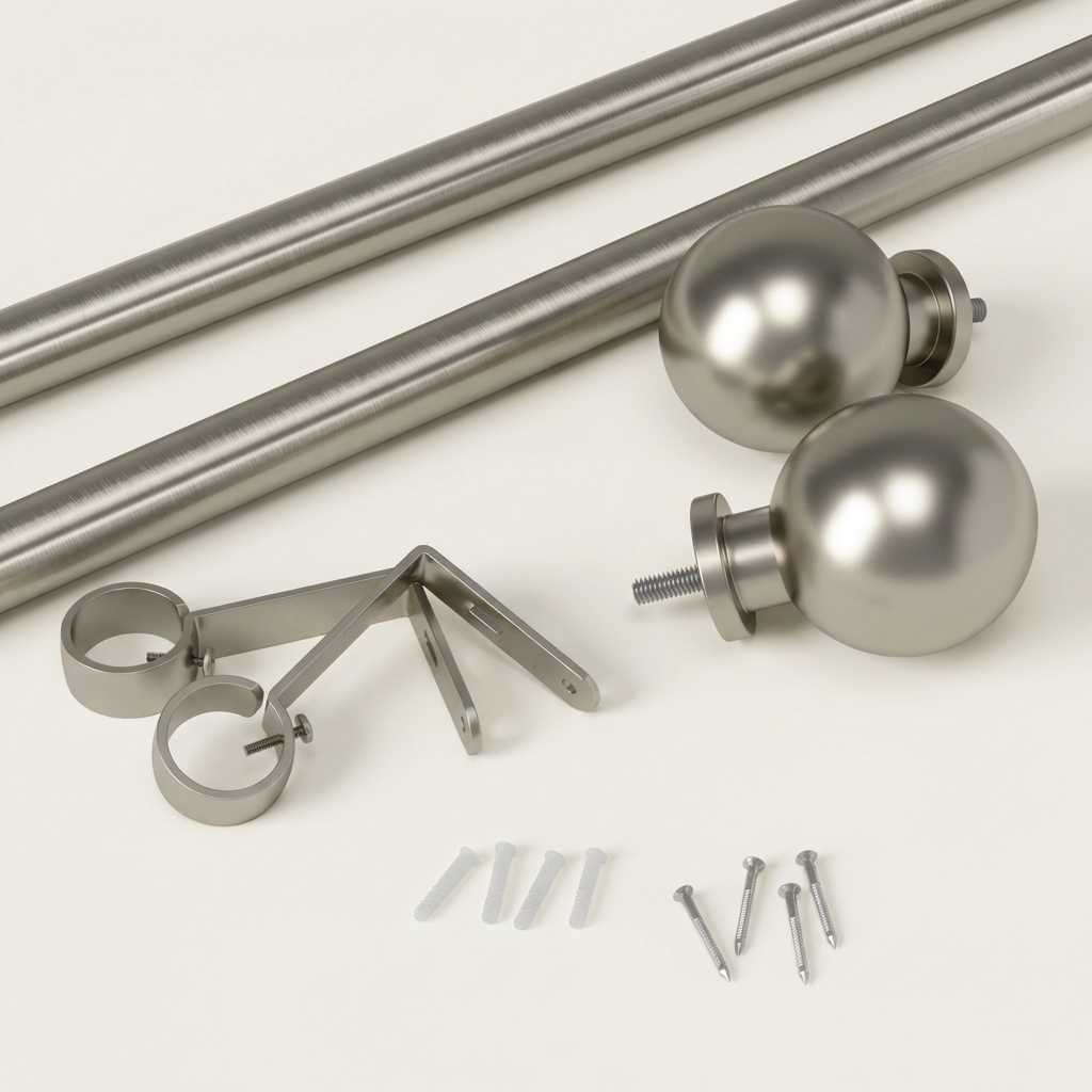 Bolas Curtain Rod, 1" Diameter