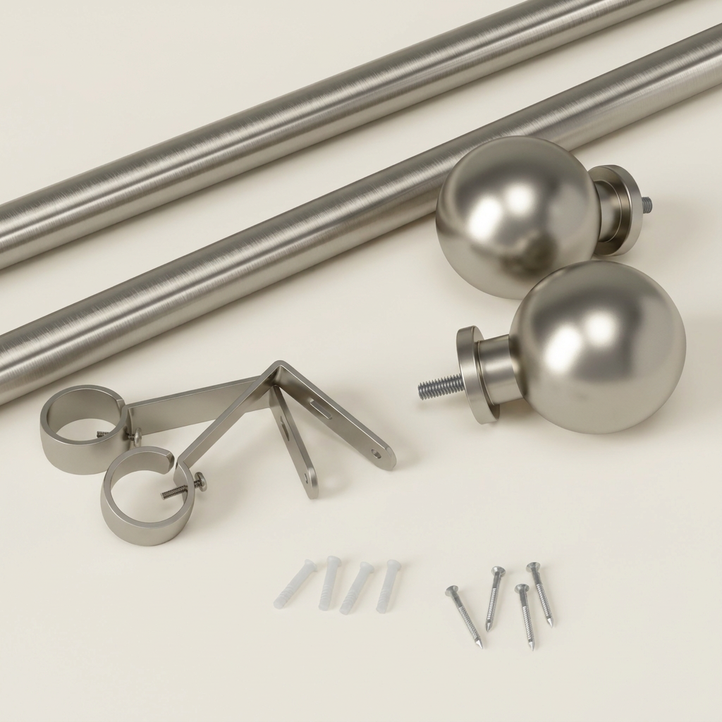 Bolas Curtain Rod, 1" Diameter