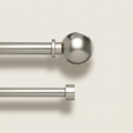 Bolas Double Curtain Rod, 1" & ¾" Diameter