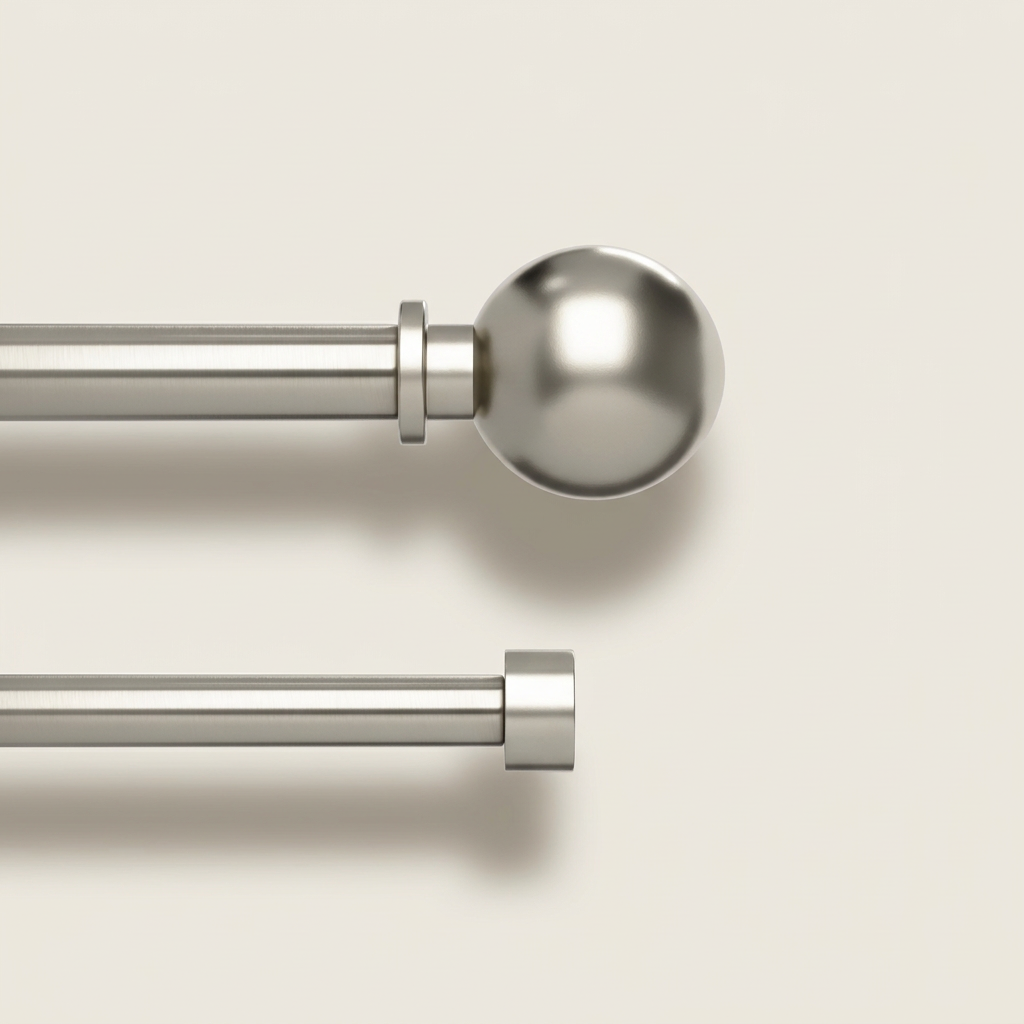 Bolas Double Curtain Rod, 1" & ¾" Diameter