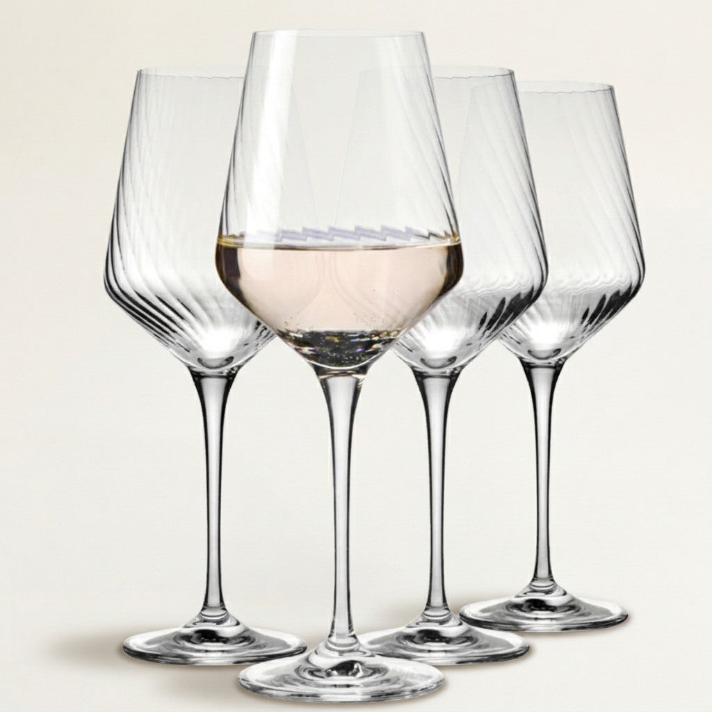 Krosno Avante-Garde Lumi Wine Glasses, Set of 4, 450 ml