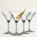 Krosno Avante-Garde Lumi Martini Glasses, Set of 4, 240 ml