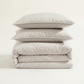 Washed Percale Duvet Cover Set