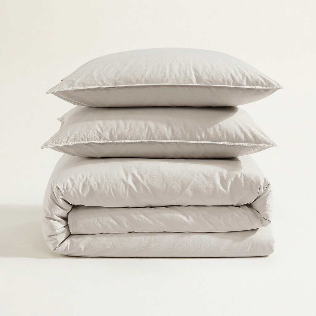 Washed Percale Duvet Cover Set